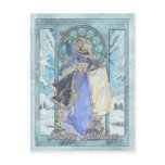 Lady Snowflake Postcard