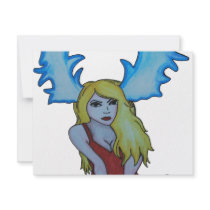 lady stag personalized announcement