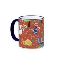 Lady Sunbonnet Sue and the Unicorn Tapestry Mug