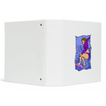 Lady Surfer 3 Ring Binder