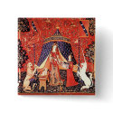 "Lady & the Unicorn" buttons by Aquavel "Lady & the Unicorn" buttons