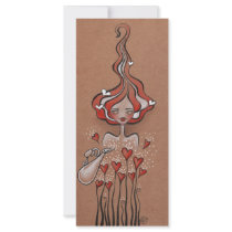 lady valentine invitations rack card template