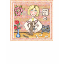 Lady Vet With Dog and Cat t-shirts by jamiecreates1 Lady Vet With Dog and Cat t-shirts