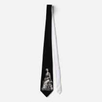 Lady w/book and flower 2 Tie