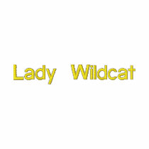 Lady Wildcat zippered sweatshirt embroidered shirts