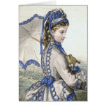 Lady with a Parasol Greeting Card