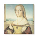 Lady with a Unicorn by Raphael Magnet by pennysart Lady with a Unicorn by Raphael Magnet