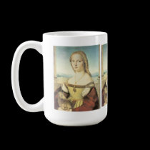 Lady with a Unicorn by Raphael Mug by pennysart Lady with a Unicorn by Raphael Mug