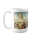 Lady with a Unicorn by Raphael Mug by pennysart Lady with a Unicorn by Raphael Mug