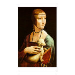 Lady with an Ermine by Leonardo Da Vinci c. 1490 Business Card Template