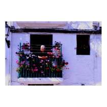 Lady with flowers, Ibiza, Spain posters by drjwtaylor Lady with flowers, Ibiza, Spain posters