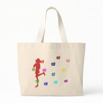 lady with hibiscus flowers bags