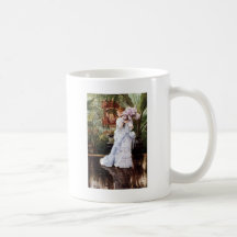 Lady with Lilacs Coffee Mug
