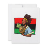 Lady with Pineapple Kwanzaa Custom Invites