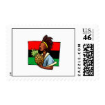 Lady with Pineapple Kwanzaa Postage Stamps