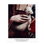 Lady With The Ermine (Detail) By Post Cards