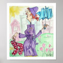 lady with umbrella posters