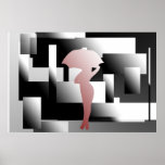Lady With Umbrella Posters