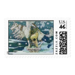 LADY WITH UNICORN postage