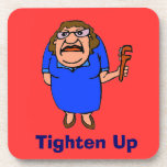 Lady with Wrench Beverage Coaster