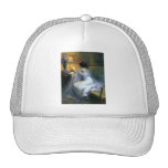 lady woman reading letter antique painting art trucker hat