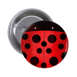 Ladybird Ladybug - pin badge buttons