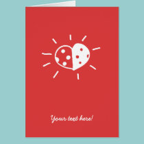 Ladybird love card cards