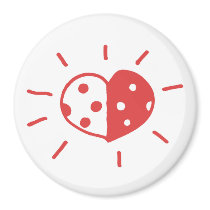 ladybird love magnet by vanillapod ladybird love magnet