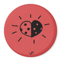 ladybird magnet red by vanillapod ladybird magnet red