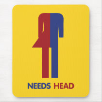 Ladyboy Needs Head Mouse Mats