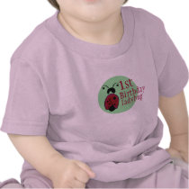 ladybug 1rst birthday onesie t-shirt