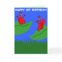 Ladybug 1st Birthday Card by Rajee1 Ladybug 1st Birthday Card