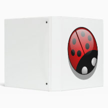 Ladybug 3 Ring Binder