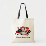 Ladybug and Books Teacher's Tote Bag