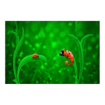 Ladybug and Chameleon posters