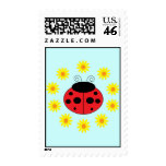Ladybug and Daisies Postage