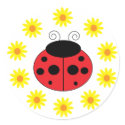 Ladybug and Daisies Sticker by ladybugland Ladybug and Daisies Sticker