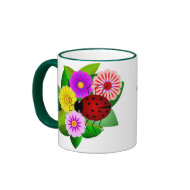 Ladybug and Flowers mug
