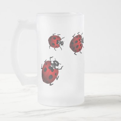 beer glass drawing. Beer Glass Ladybug Cups by
