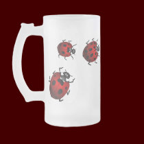 Ladybug Art Beer Mug Beer Glass Ladybug Cups mugs