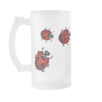 Ladybug Art Beer Mug Beer Glass Ladybug Cups