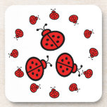 Ladybug Art Gifts cork coasters