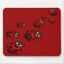 Ladybug Art Mousepad Bug Keepsake Ladybug Gifts mousepads