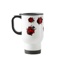 Ladybug Art Travel Mug Beer Glass Ladybug  Cup