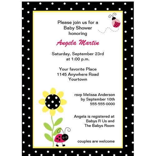 Cheap Ladybug Baby Shower Invitations?