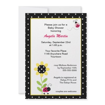 Cheap Ladybug Baby Shower Invitations on Ladybug Baby Shower Invitation From Zazzle Com