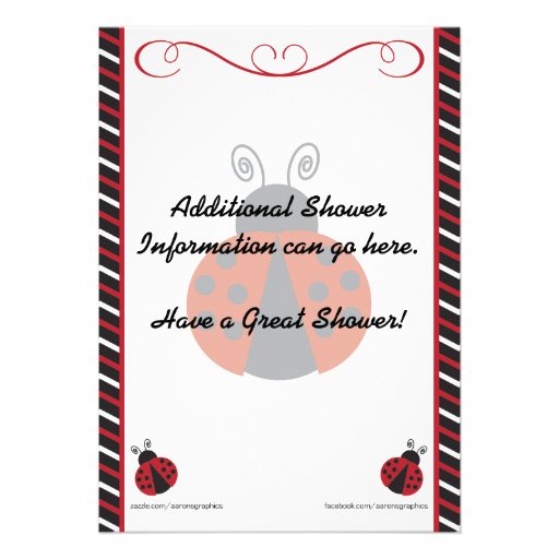 Ladybug Baby Shower Invitation