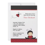 Ladybug Baby Shower Invitations