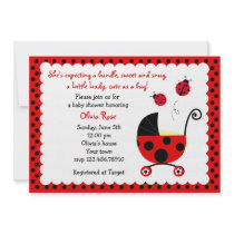 Ladybug Baby Shower Invitations
