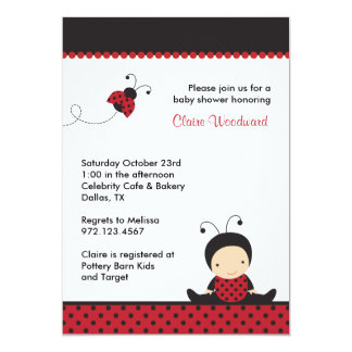 Ladybug Baby Shower Invitations, 300+ Ladybug Baby Shower Announcements